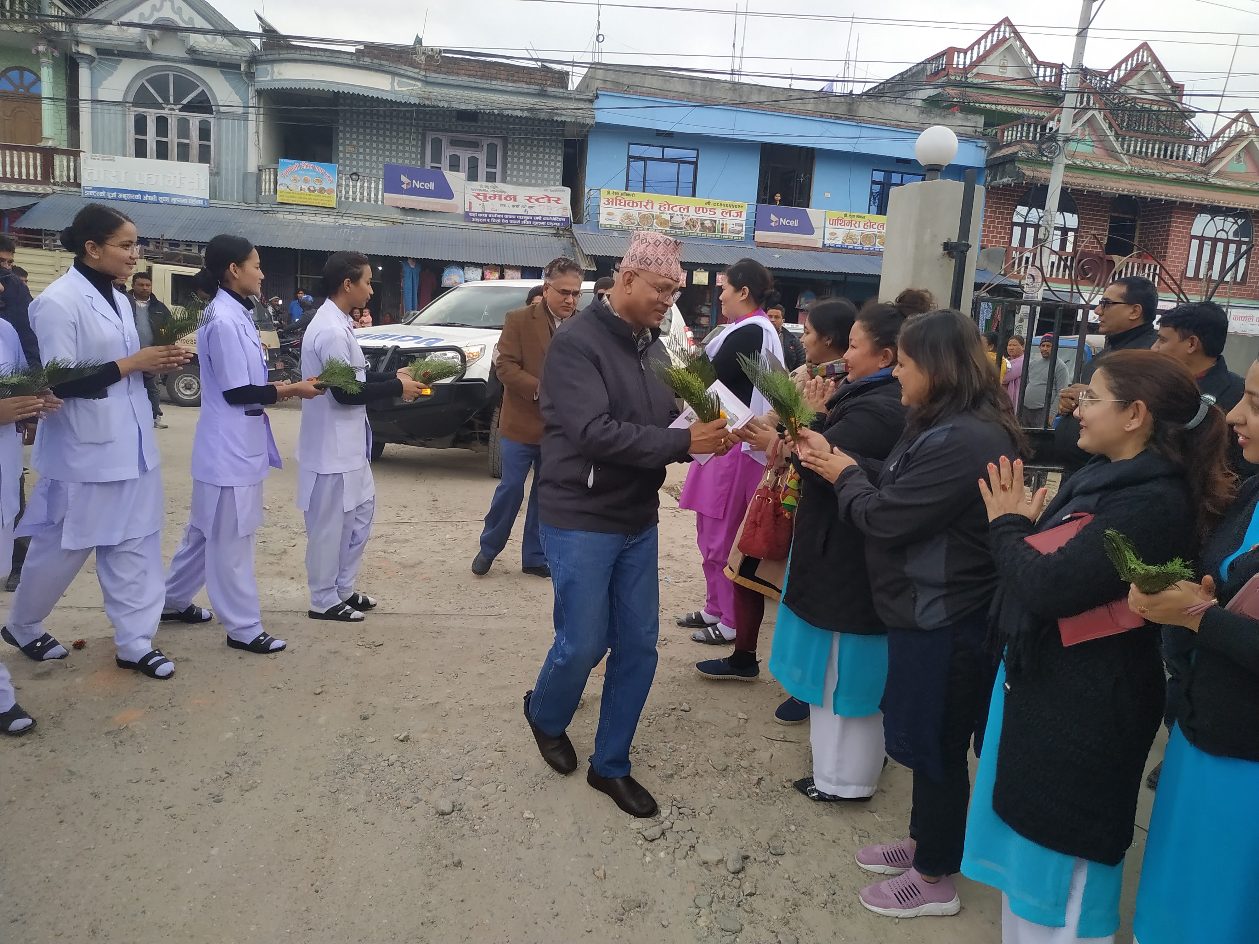 Visit of AMDA Nepal Members in AH Damak